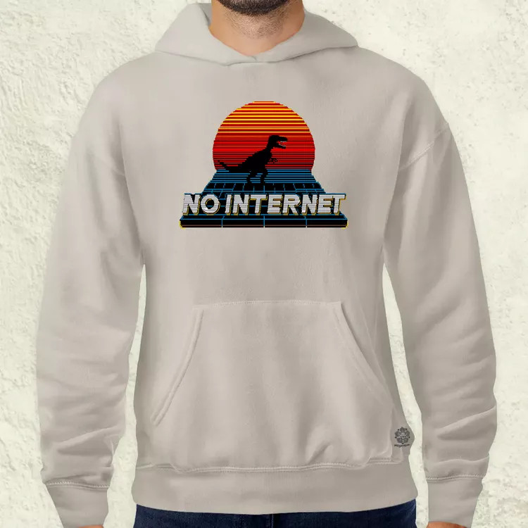 No internet férfi pulóver