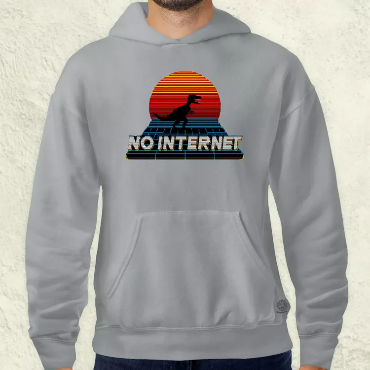 No internet férfi pulóver