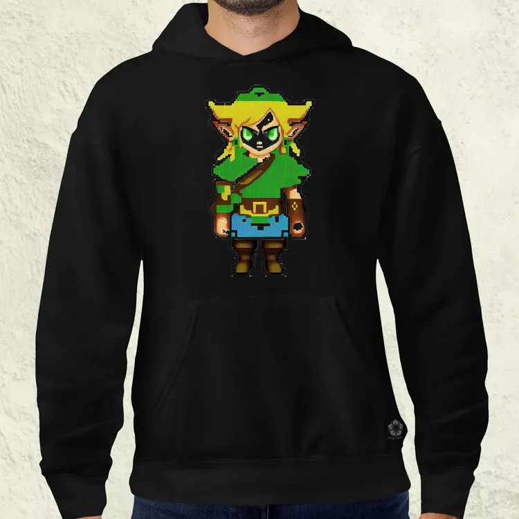 Pixelart Zelda férfi pulóver