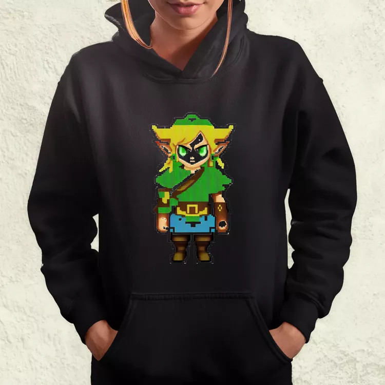 Pixelart Zelda női pulóver