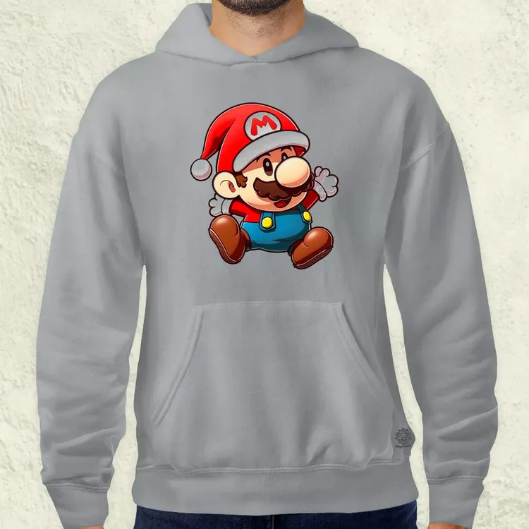 Xmas Mario v1 férfi pulóver