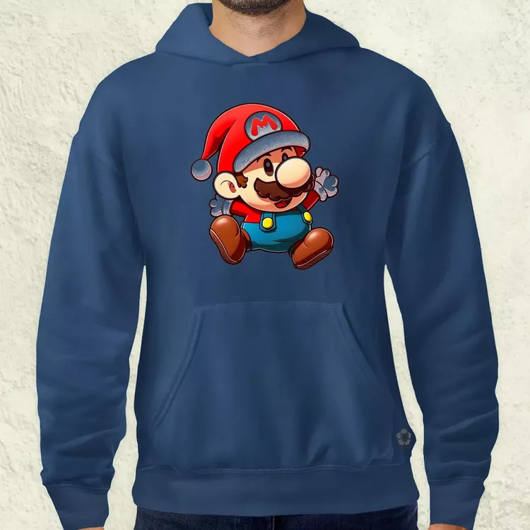 Xmas Mario v1 férfi pulóver