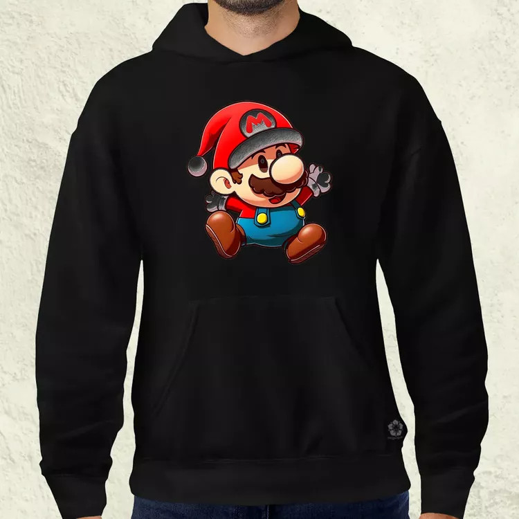 Xmas Mario v1 férfi pulóver