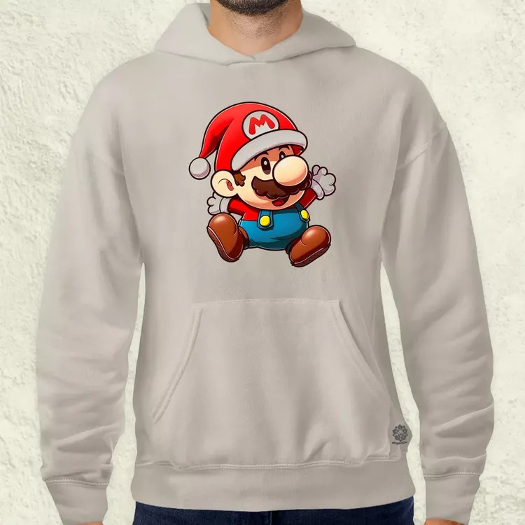 Xmas Mario v1 férfi pulóver