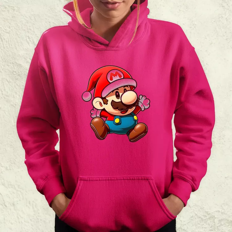 Xmas Mario v1 női pulóver