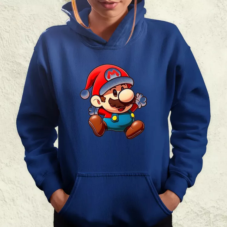 Xmas Mario v1 női pulóver
