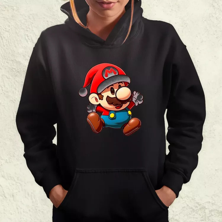 Xmas Mario v1 női pulóver