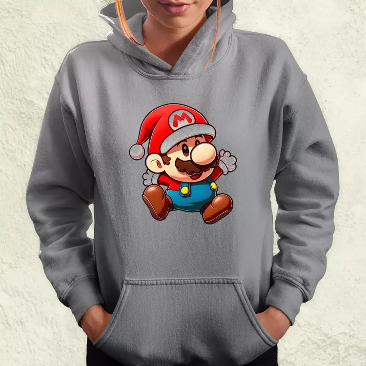 Xmas Mario v1 női pulóver