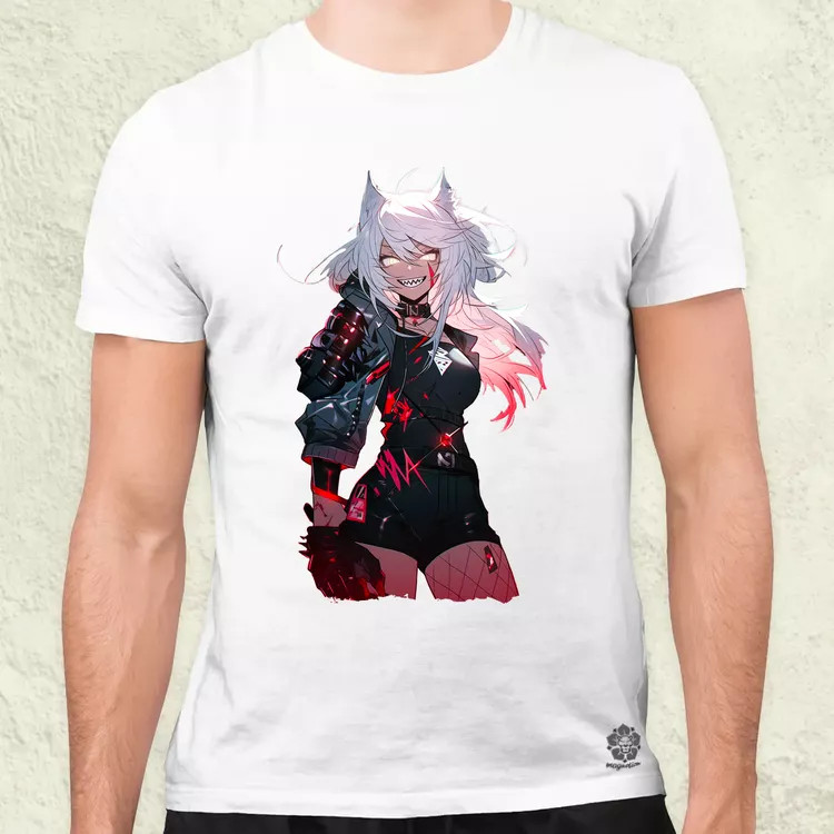 Anime macskalány v3 férfi póló