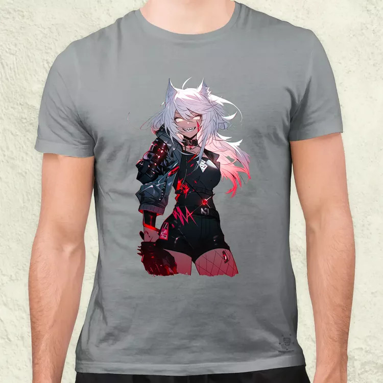 Anime macskalány v3 férfi póló