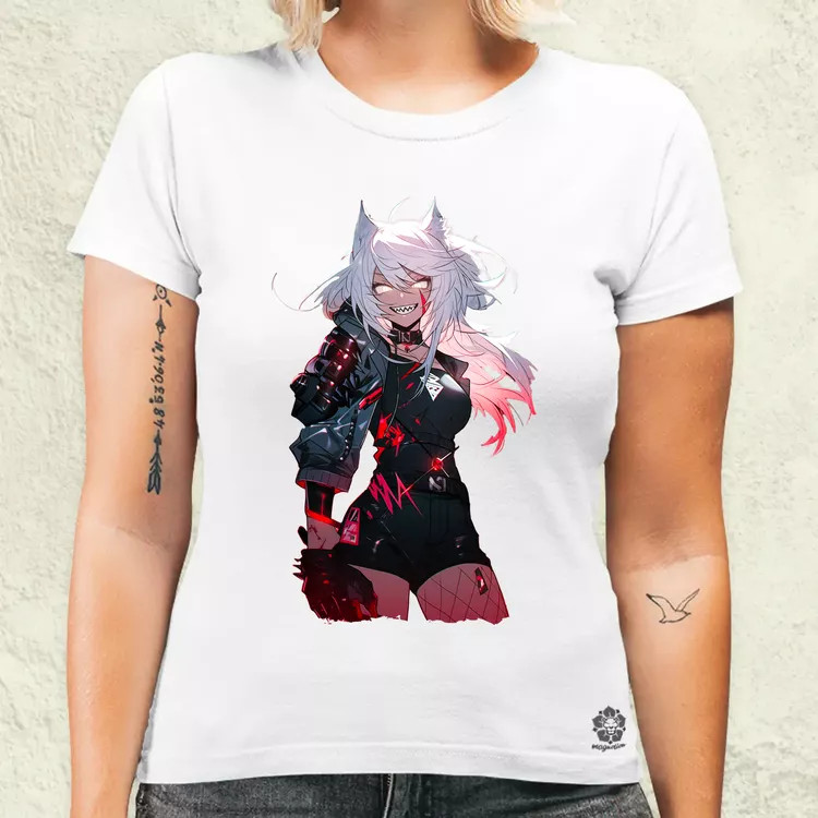 Anime macskalány v3 női póló