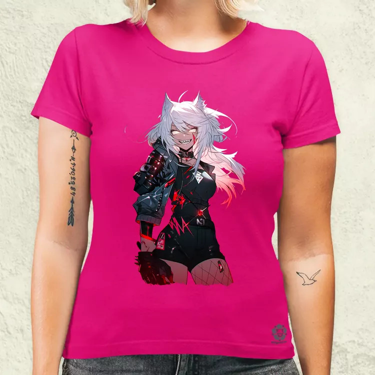 Anime macskalány v3 női póló