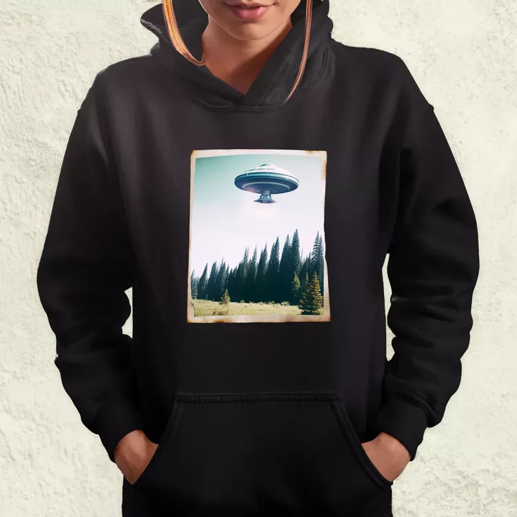Ritka polaroid kép UFO-ról v2 női pulóver