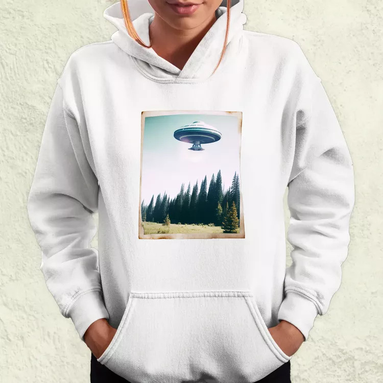Ritka polaroid kép UFO-ról v2 női pulóver