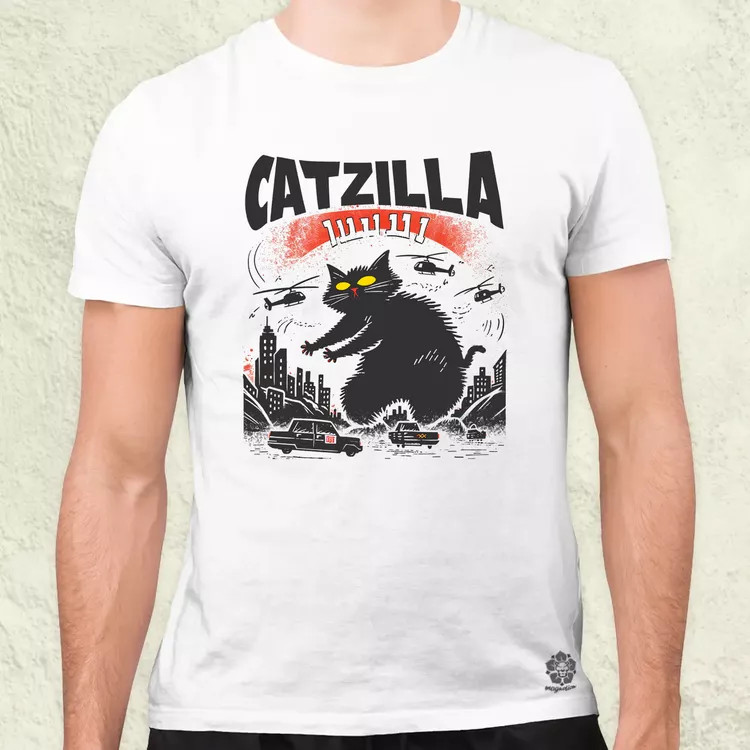 Catzilla v2 férfi póló