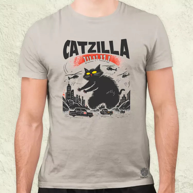 Catzilla v2 férfi póló