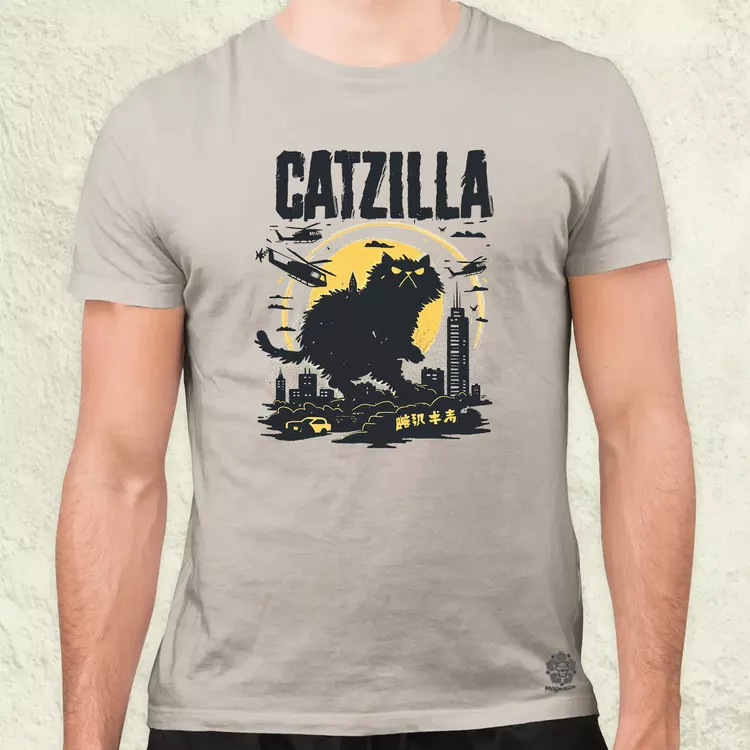 Catzilla v3 férfi póló