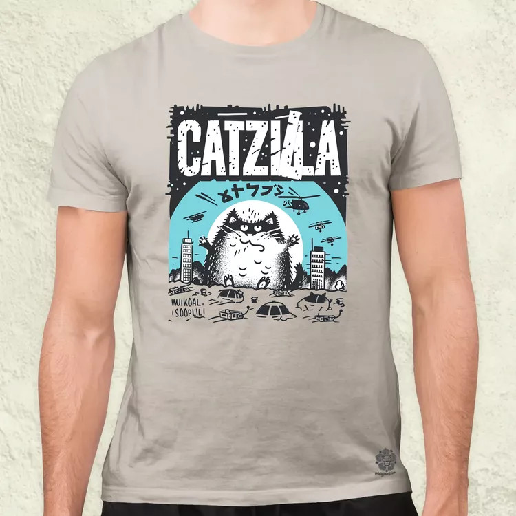 Catzilla v6 férfi póló