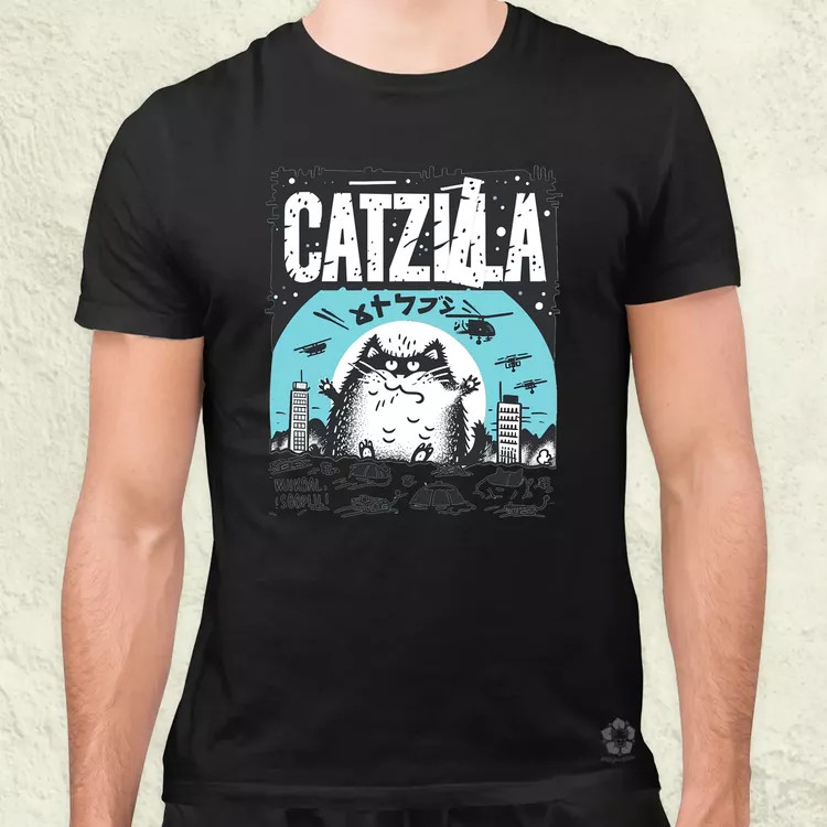 Catzilla v6 férfi póló
