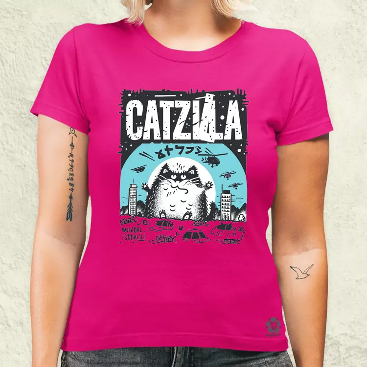 Catzilla v6 női póló