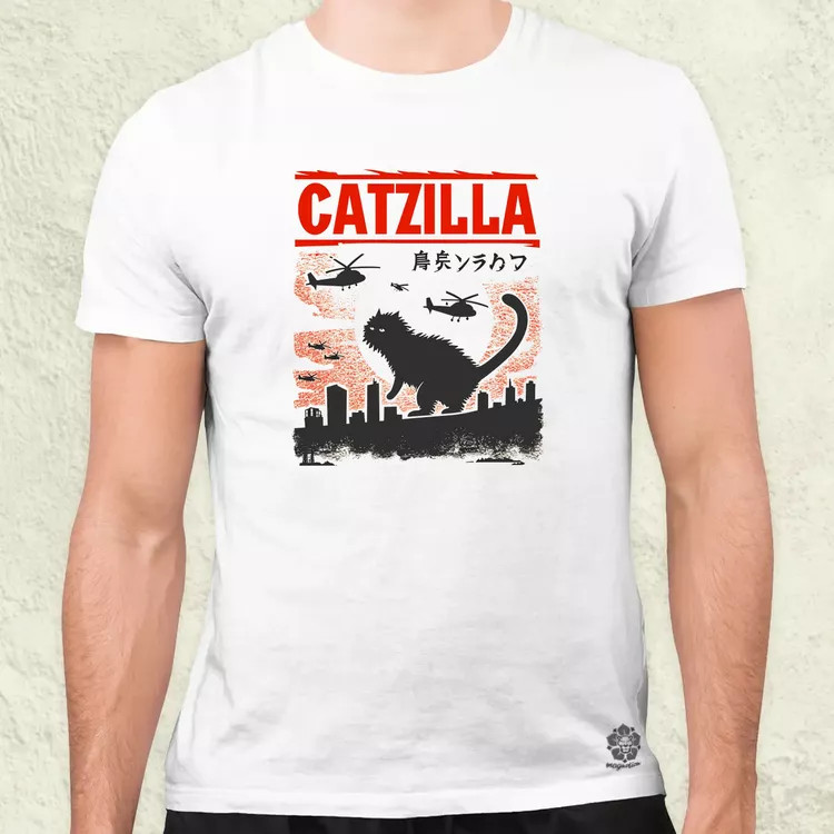 Catzilla v8 férfi póló