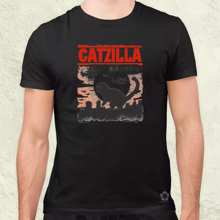 Catzilla v8 férfi póló