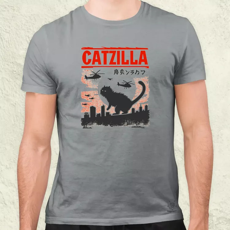 Catzilla v8 férfi póló