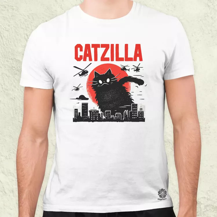 Catzilla v9 férfi póló