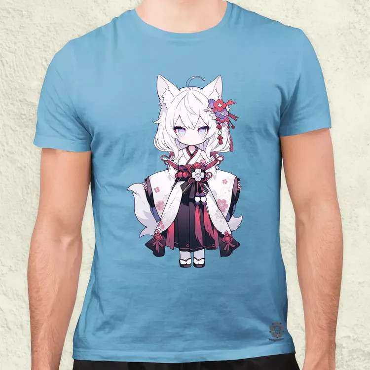 Chibi macskalány v1 férfi póló