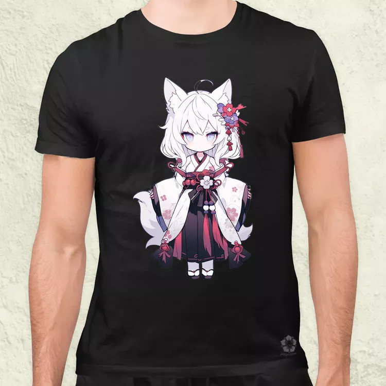 Chibi macskalány v1 férfi póló
