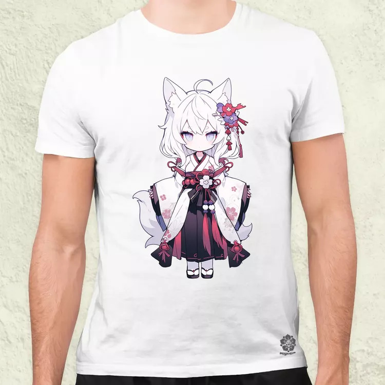 Chibi macskalány v1 férfi póló