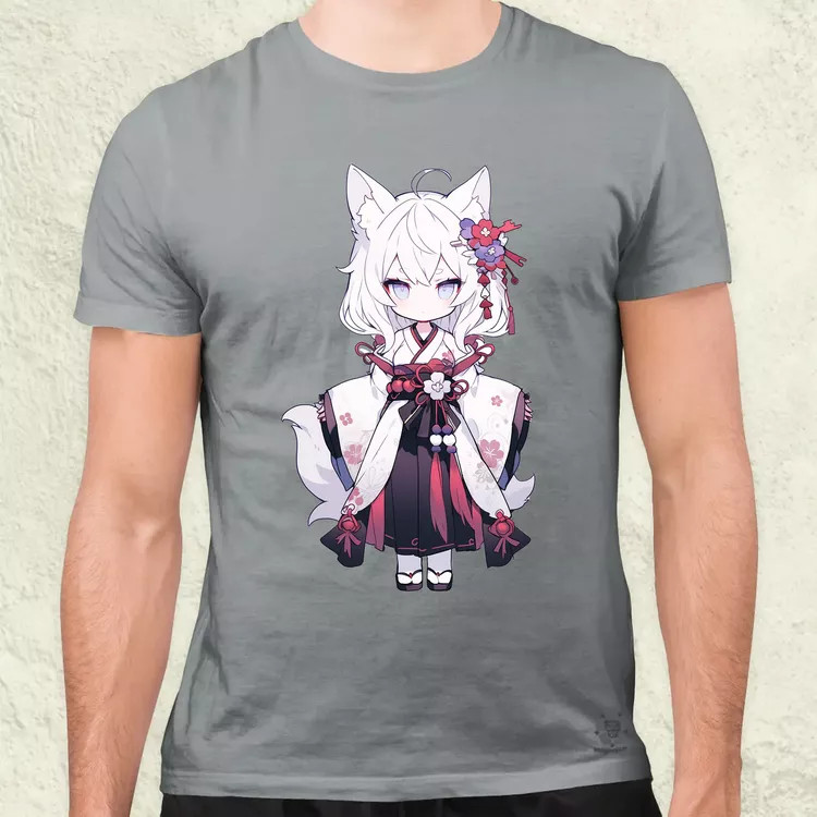 Chibi macskalány v1 férfi póló