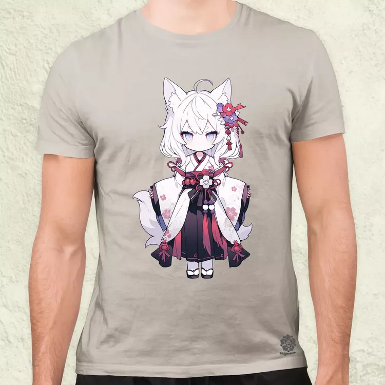 Chibi macskalány v1 férfi póló
