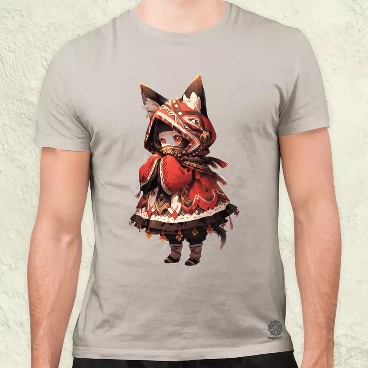 Chibi macskalány v2 férfi póló
