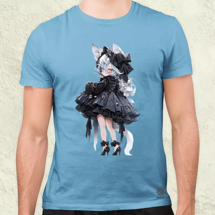 Chibi macskalány v7 férfi póló