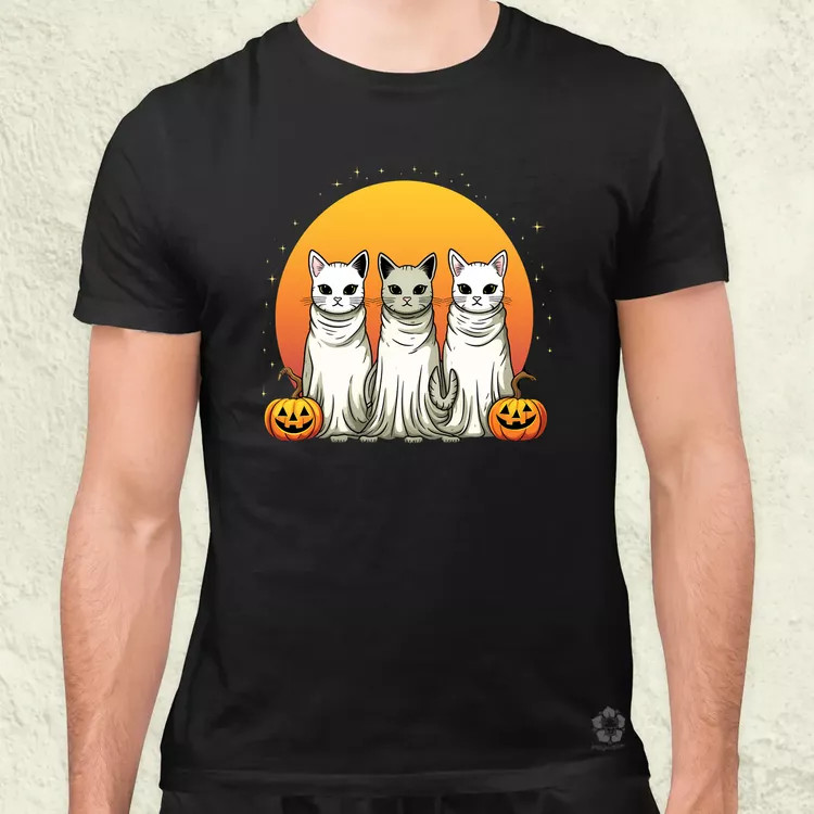 Halloween cicák v1 férfi póló