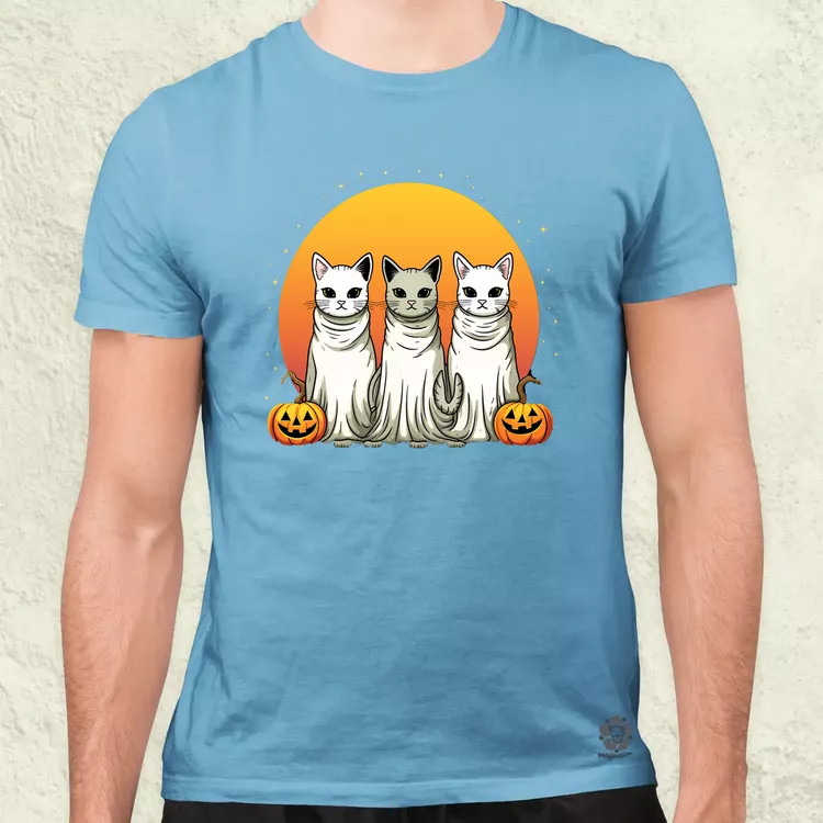 Halloween cicák v1 férfi póló