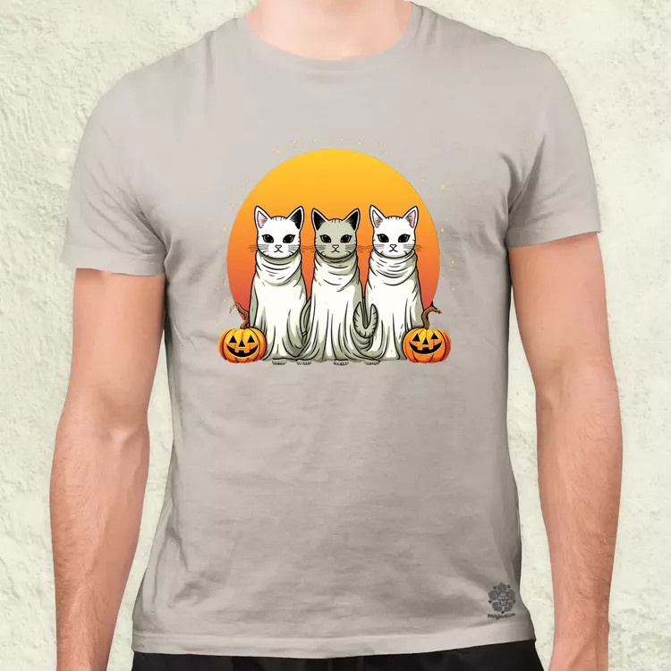 Halloween cicák v1 férfi póló
