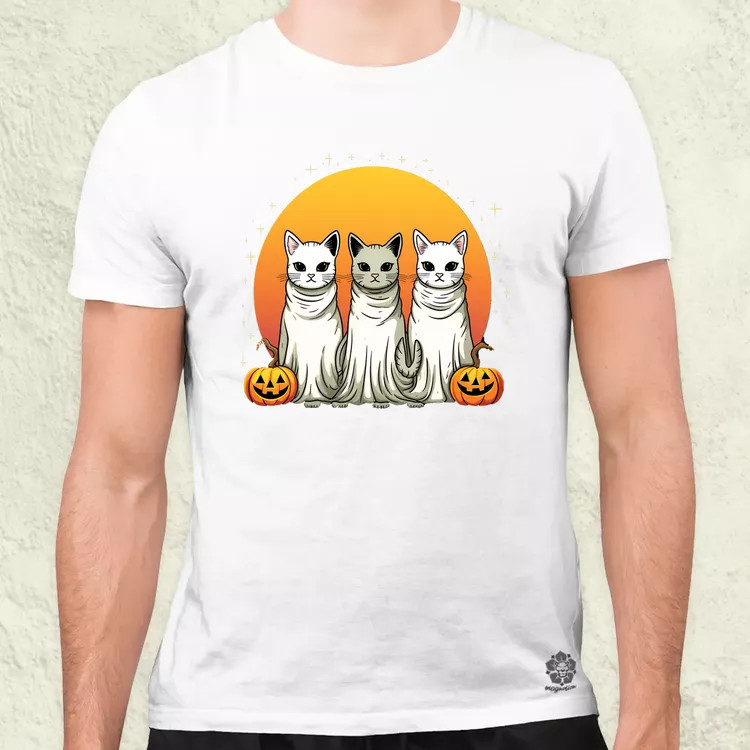 Halloween cicák v1 férfi póló