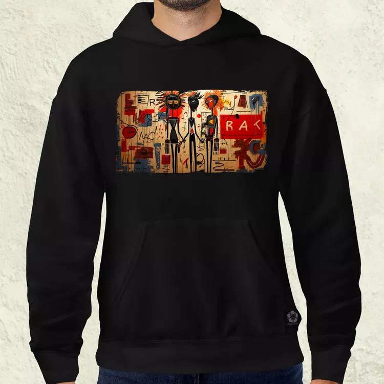 Basquiat Párban v6 férfi pulóver