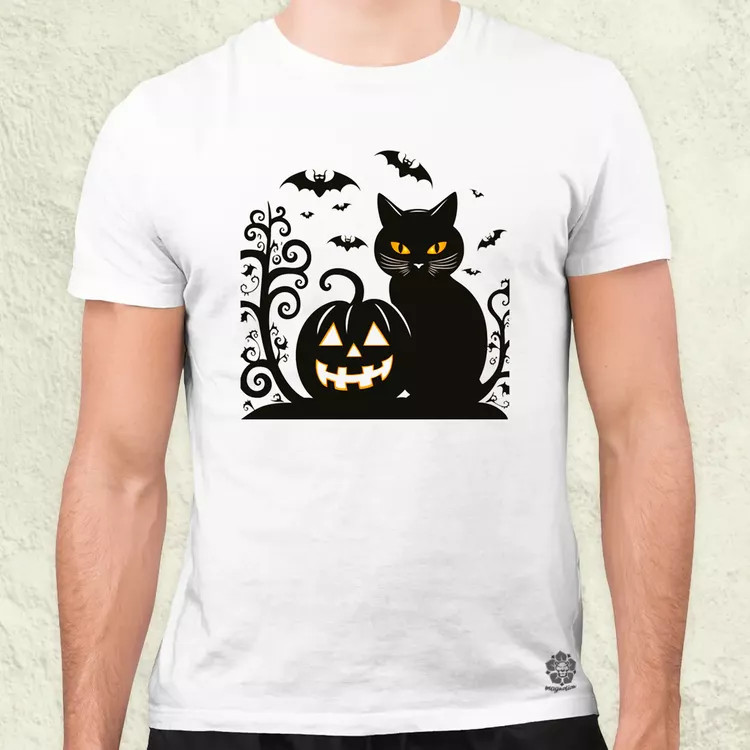 Halloween macsek v1 férfi póló