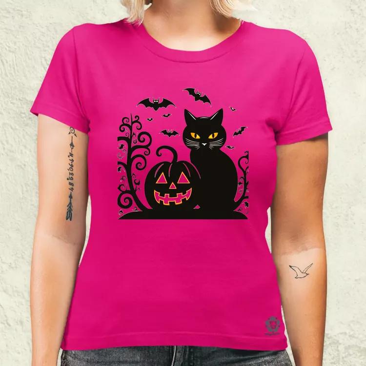 Halloween macsek v1 női póló