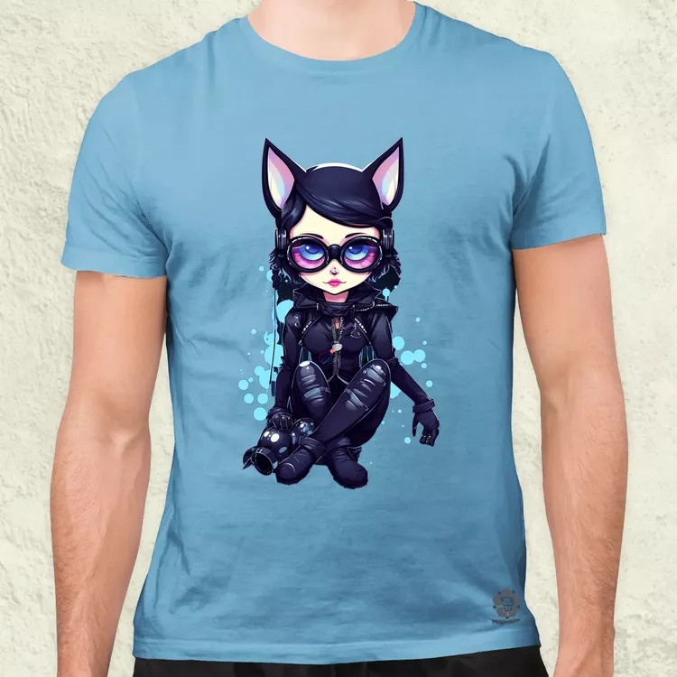 Kawaii macskalány v1 férfi póló