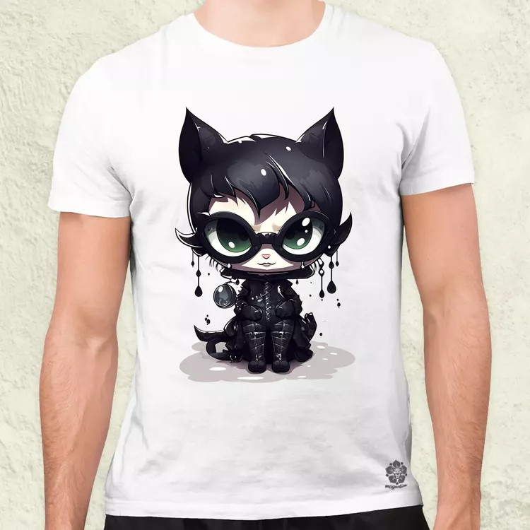 Kawaii macskalány v2 férfi póló