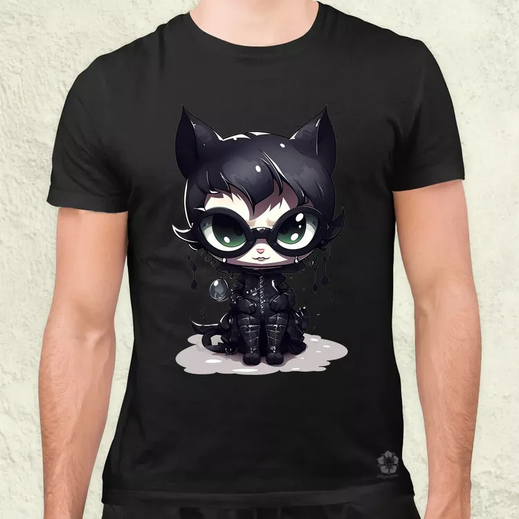 Kawaii macskalány v2 férfi póló