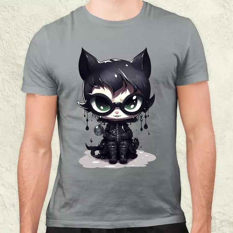 Kawaii macskalány v2 férfi póló