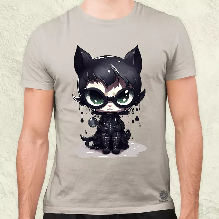 Kawaii macskalány v2 férfi póló
