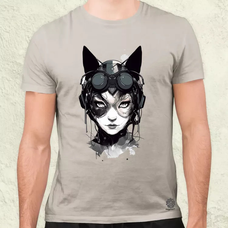 Kawaii macskalány v3 férfi póló