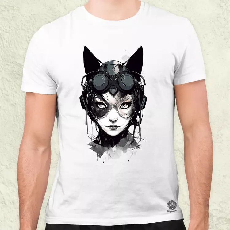 Kawaii macskalány v3 férfi póló