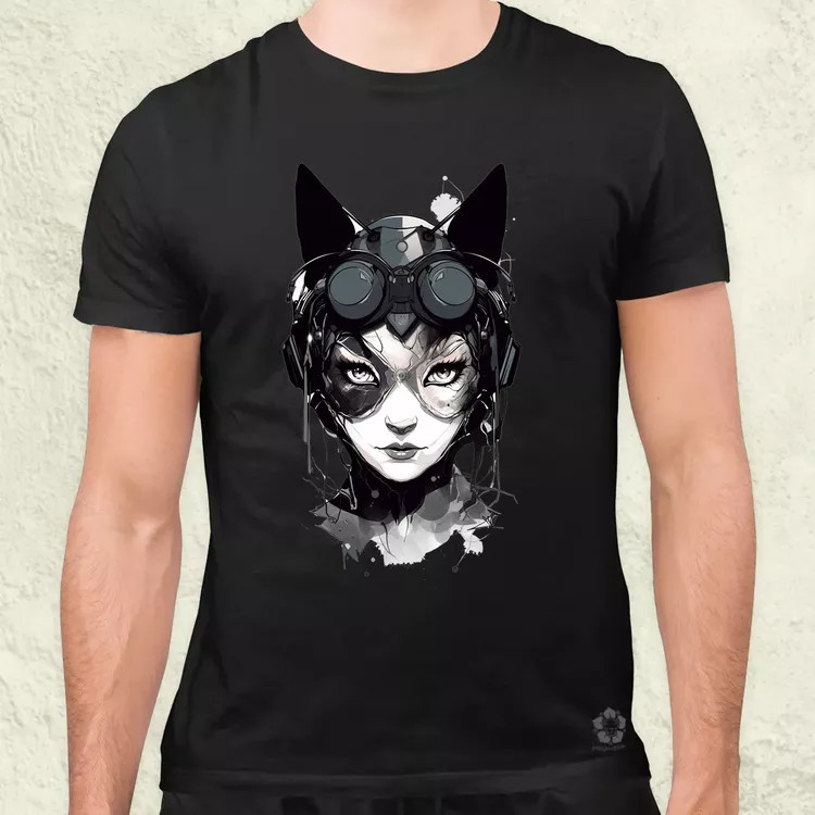 Kawaii macskalány v3 férfi póló